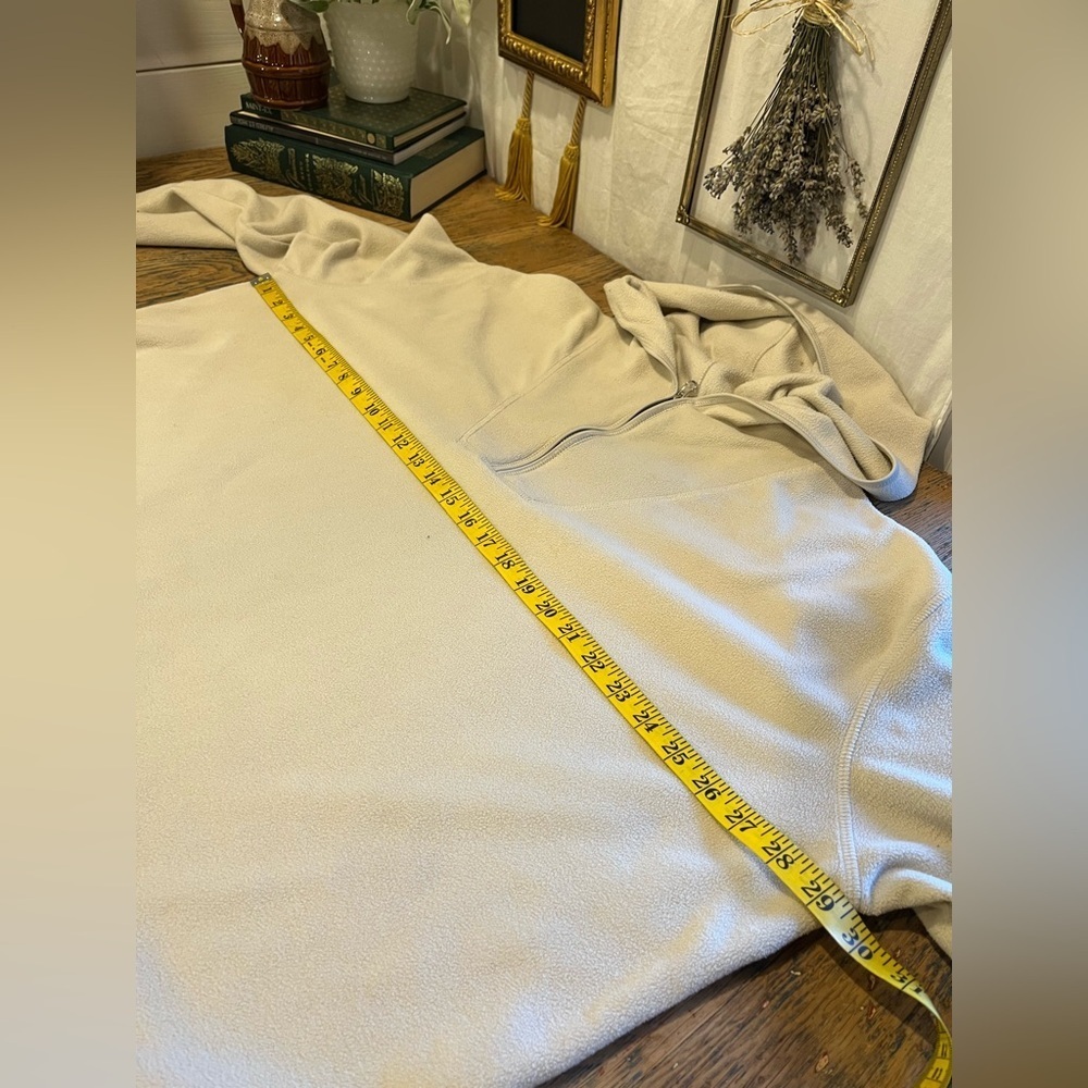 Beige Half-Zip Hoodie – Size 2X (see measurements) - Picture 8 of 8